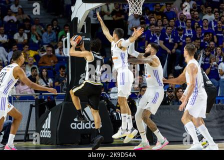 Madrid, Espagne. 27th octobre 2022. 27th octobre 2022; Centre Wizink; Madrid; Espagne; Turkish Airlines EuroLeague Basketball; Real Madrid vs Virtus Segafredo Bologna; Milos Teodosic (Virtus) 900/Cordon Press Credit: CORDON PRESS/Alay Live News Banque D'Images