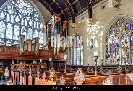 La chapelle à l'intérieur de l'honorable Society of Lincolns Inn London UK Banque D'Images