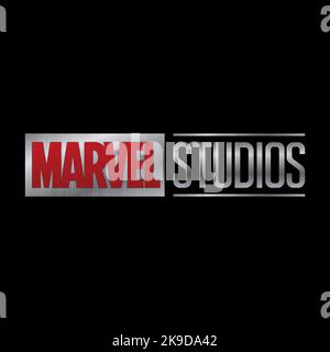 Marvel Studios. L'univers cinématographique Marvel est une franchise américaine de médias et un univers partagé centré sur une série de films superhéros produits par Marve Illustration de Vecteur