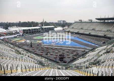 Mexico, Mexique. 27th octobre 2022. Pendant la Formule 1 Grand Premio de la Ciudad de Mexico 2022, Grand Prix mexicain 2022, 20th tour du Championnat du monde de Formule 1 de la FIA 2022 de 28 octobre à 30, 2022 sur l'Autodromo Hermanos Rodriguez, à Mexico, Mexique - photo : Xavi Bonilla / DPPI / DPPI / LiveMedia crédit: Agence de photo indépendante / Alay Live News Banque D'Images