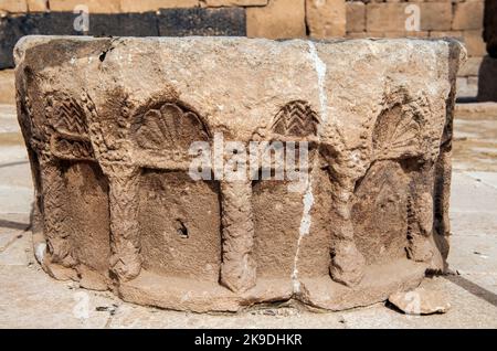 Qasr Al Hallabeau fort désert château Jordan Banque D'Images