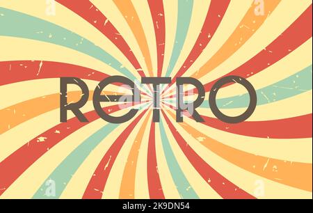 Les bandes dessinées raies l'arrière-plan dans l'ancien style avec le texte Illustration de Vecteur