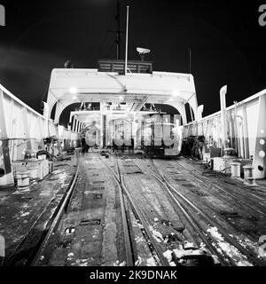 Le ferry S/S Starke, Trelleborg. Construit en 1931 par Deutsche Werke, Kiel, Allemagne et livré aux chemins de fer nationaux, SJ, Malmö. A principalement exploité le sentier Trelleborg - Sassnitz. Inséré en 1967 sur le nouveau chemin de ferry entre Värtahamnen à Stockholm et Naantali à l'extérieur de Turku Banque D'Images