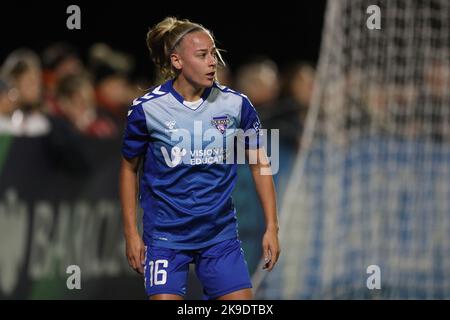 Durham Women's ELLIE CHRISTON lors du match de la coupe de la ligue des femmes de la FA entre le Durham Women FC et Manchester United au château de Maiden, à Durham City, le mercredi 26th octobre 2022. (Credit: Mark Fletcher | MI News) Credit: MI News & Sport /Alay Live News Banque D'Images