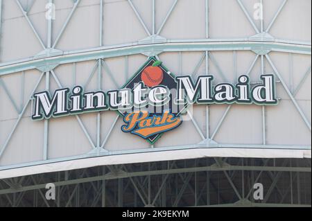 Houston, États-Unis. 27th octobre 2022. Le parc minute Maid a été en effervescence jeudi, 27 octobre, alors que les préparatifs sont faits pour les prochains Jeux de la série mondiale. Les Astros de Houston accueilleront les Phillies de Philadelphie à minute Maid Park dans les jeux 1 et 2 de la série mondiale MLB. (Photo de Jennifer Lake/SIPA USA) crédit: SIPA USA/Alay Live News Banque D'Images