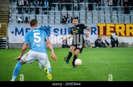 Malmoe, Suède. 27th octobre 2022. Ismael Kandouss (59) de l'Union SG vu lors du match de l'UEFA Europa League entre Malmo FF et l'Union Saint-Gilloise à Eleda Stadion à Malmö. (Crédit photo : Gonzales photo/Alamy Live News Banque D'Images