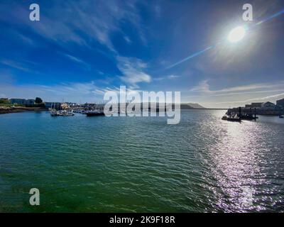 Quartier du quai de Plymouth au Royaume-Uni Banque D'Images