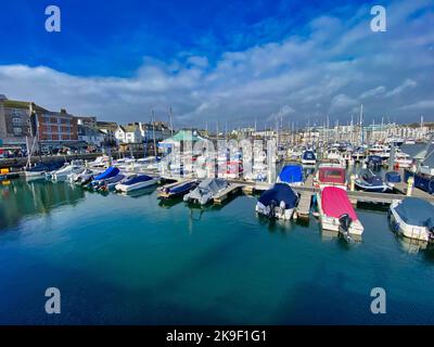 Quartier du quai de Plymouth au Royaume-Uni Banque D'Images