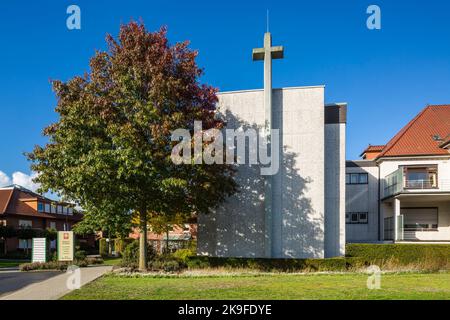 Allemagne, Stadtlohn, Westmuensterland, Muensterland, Westphalie, Rhénanie-du-Nord-Westphalie, NRW, Maria Hilf Spital, chapelle clinique Banque D'Images