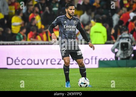 Henrique de Lyon lors du championnat de France Ligue 1, match de football entre RC Lens et Olympique Lyonnais (Lyon) sur 2 octobre 2022 au stade Bolaert-Delelis à Lens, France - photo Matthieu Mirville / DPPI Banque D'Images