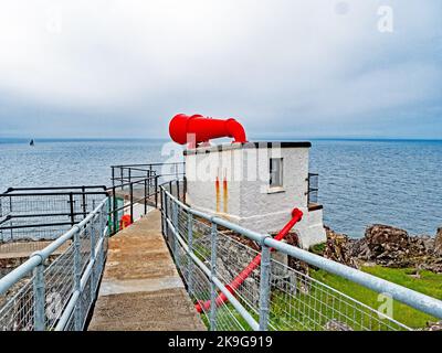 Pavillon de brouillard d'Ardnamurton situé sur le point le plus à l'ouest du continent britannique Banque D'Images