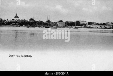 Vue de la mer, vers la côte à l'extérieur de Falkenberg. Banque D'Images