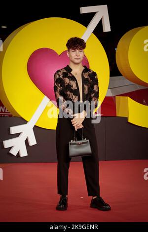 Roma, RM, Italie. 22nd octobre 2022. Invité présent dans le tapis rouge du film ''Bross'' au Festival du film de Rome 17th à l'Auditorium Parco della Musica. (Credit image: © Gennaro Leonardi/Pacific Press via ZUMA Press Wire) Banque D'Images