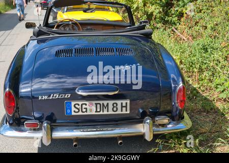 VW Karmann Ghia 1500 coupé, cabriolet, produit de 1955 à 1974, vue arrière Banque D'Images