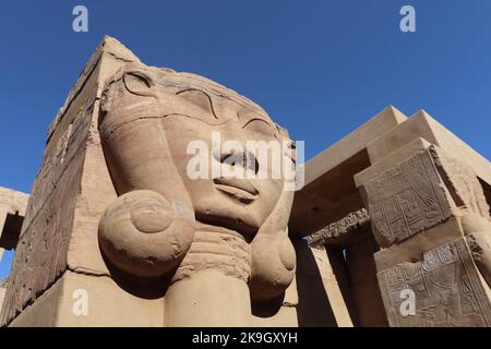 Temple de Satet sur l'île Éléphantine à Assouan, Égypte Banque D'Images