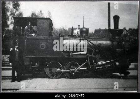 Norsholm - Västervik - Hultsfreds Railways, NVHJ Lok 4. Banque D'Images