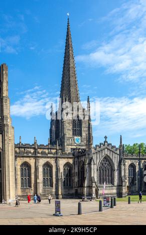 Cathédrale Saint-Pierre et Saint-Paul, Church Street, Sheffield, South Yorkshire, Angleterre, Royaume-Uni Banque D'Images