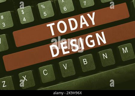 Affiche affichant le design. Mot écrit sur le dessin produit pour montrer l'aspect et la fonction ou le fonctionnement de l'objet connexion avec des amis en ligne, faire Banque D'Images