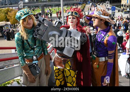 Londres, Royaume-Uni. 28th octobre 2022. Sass - Cosplay participe à l'événement MCM Comic con 2022 et a eu un bon temps au London Excel. Crédit : voir Li/Picture Capital/Alamy Live News Banque D'Images