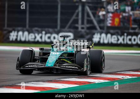 Mexico, Mexique. 28th octobre 2022. 18 STROLL lance (CAN), Aston Martin F1 Team AMR22, action pendant la Formule 1 Grand Premio de la Ciudad de Mexico 2022, Grand Prix mexicain 2022, 20th tour du Championnat du monde de Formule 1 2022 de la FIA de 28 octobre à 30, 2022 sur l'Autodromo Hermanos Rodríguez, à Mexico, Mexique - photo Xavi Bonilla / DPPI crédit: DPPI Media / Alay Live News Banque D'Images