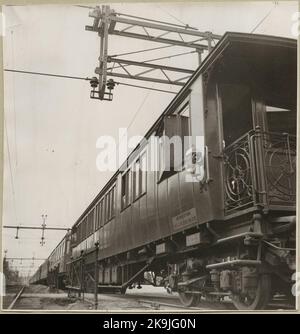 Chariot de mesure State Railways, SJ Bo7 2812. Banque D'Images