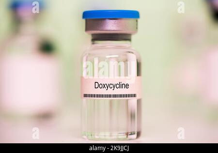 Flacon de doxycycline Banque D'Images