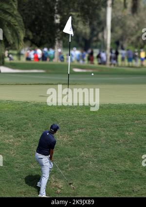 Miami, États-Unis. 28th octobre 2022. DORAL, FL - 28 OCTOBRE : Matt Jone est sur le dix-sept trous lors des quarts de finale du LIV Golf Invitational - Miami à la Doral nationale de Trump sur 28 octobre 2022 à Doral, Floride. (Photo par Alberto E. Tamargo/Sipa USA) crédit: SIPA USA/Alay Live News Banque D'Images