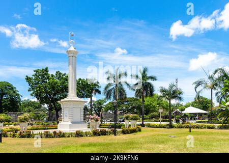 Le monument Legazpi sur la Plaza Independencia à Cebu City, Philippines Banque D'Images