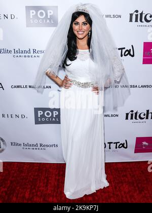 Beverly Hills, États-Unis. 28th octobre 2022. BEVERLY HILLS, LOS ANGELES, CALIFORNIE, États-Unis - OCTOBRE 28 : l'actrice américaine Cassie Scerbo arrive au gala annuel d'Halloween de Boo2Bullying's 4th BOO BALL, qui s'est tenu à l'hôtel SLS Beverly Hills sur 28 octobre 2022 à Beverly Hills, Los Angeles, Californie, États-Unis. (Photo de Xavier Collin/image Press Agency) Credit: Image Press Agency/Alay Live News Banque D'Images