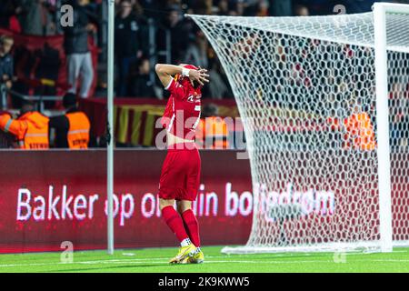 Farum, Danemark. 28th octobre 2022. Andreas Schjeldup (7) du FC Nordsjaelland vu lors du match Superliga de 3F entre le FC Nordsjaelland et l'AC Horsens à droite de Dream Park à Farum. (Crédit photo : Gonzales photo/Alamy Live News Banque D'Images