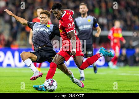 Farum, Danemark. 28th octobre 2022. Ernest Nuamah (37) du FC Nordsjaelland vu lors du match Superliga de 3F entre le FC Nordsjaelland et l'AC Horsens à droite de Dream Park à Farum. (Crédit photo : Gonzales photo/Alamy Live News Banque D'Images
