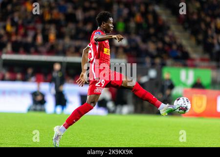 Farum, Danemark. 28th octobre 2022. Mario Dorgeles (29) du FC Nordsjaelland vu pendant le match Superliga de 3F entre le FC Nordsjaelland et l'AC Horsens à droite de Dream Park à Farum. (Crédit photo : Gonzales photo/Alamy Live News Banque D'Images