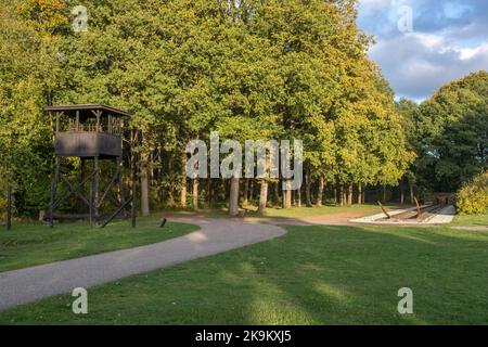 Zwiggelte, pays-Bas - 18 octobre 2022 : Westerbork était un camp de transit nazi dans la province de Drenthe. Anne Frank et Etty Hillesum l'ont transporté Banque D'Images