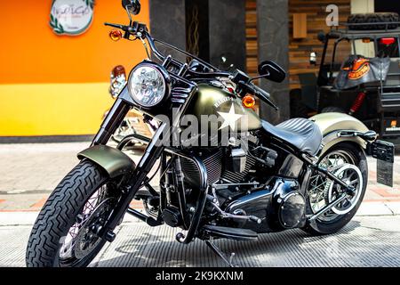 Cette photo a été prise à l'aide d'un drone professionnel, qui capture la beauté du paysage d'une perspective vraiment élevée. Banque D'Images