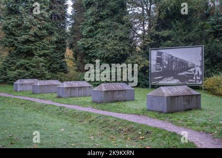 Zwiggelte, pays-Bas - 18 octobre 2022 : Westerbork était un camp de transit nazi dans la province de Drenthe. Anne Frank et Etty Hillesum l'ont transporté Banque D'Images