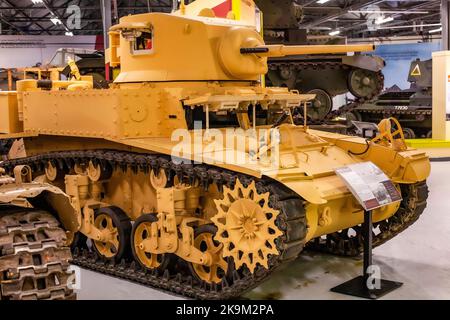 Américain M3 Stuart Tank Banque D'Images