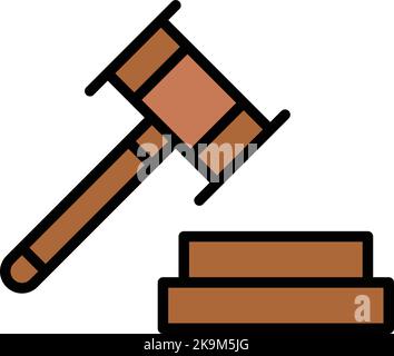 Illustration de l'icône du vecteur de vente aux enchères Illustration de Vecteur