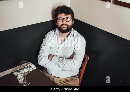 Turin, Italie. 8 mars 2017. L'écrivain et critique alimentaire Luca Iaccarino Banque D'Images