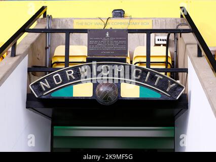 Norwich, Royaume-Uni. 29th octobre 2022. Une vue générale du terrain avant le match de championnat de pari de ciel entre Norwich City et Stoke City sur Carrow Road sur 29 octobre 2022 à Norwich, en Angleterre. (Photo par Mick Kearns/phcimages.com) crédit: Images de la SSP/Alamy Live News Banque D'Images