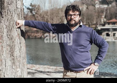 Turin, Italie. 8 mars 2017. L'écrivain et critique alimentaire Luca Iaccarino Banque D'Images