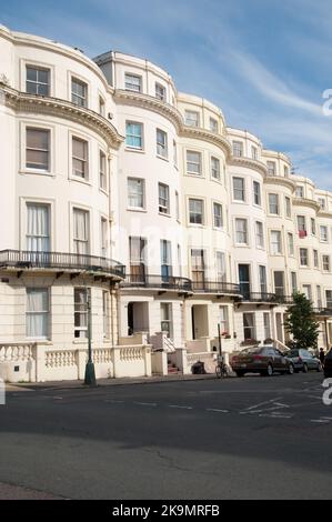 Regency Houses, Brunswick place, Hove/Brighton, Sussex, Royaume-Uni Banque D'Images