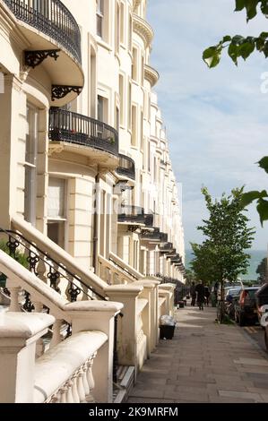 Regency Houses, Brunswick place, Hove/Brighton, Sussex, Royaume-Uni Banque D'Images