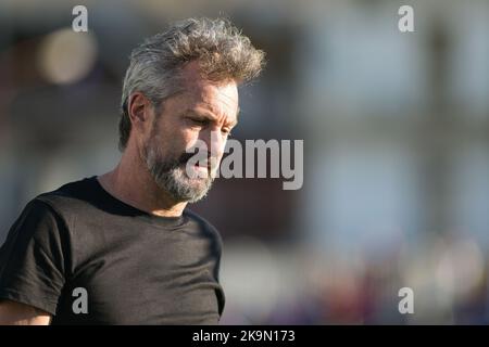 Pomigliano, Italie. 29th octobre 2022. L'entraîneur féminin de Milan Maurizio Ganz pendant la série des femmes italiennes Un match de football 2022/2023 entre Pomigliano Femminile vs Milan Femminile sur 29 octobre 2022 au stade Comunale de Palma Campania, Italie crédit: Agence de photo indépendante/Alamy Live News Banque D'Images