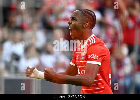 Munich, Allemagne. 29th oct. 2022. Goaljubel Mathys TEL (FCB)) après le but de 5-2, jubilation, joie, enthousiasme, action. Football 1. Bundesliga saison 2022/2023, 12.matchday, matchday12, FC Bayern Munich - 1.FSV FSV FSV Mainz 05 on 29.10.2022, ALLIANZAREN A. ? Credit: dpa/Alay Live News Banque D'Images