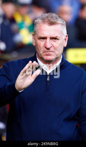 Norwich, Royaume-Uni. 29th octobre 2022. Dean Smith, directeur de la ville de Norwich, lors du match de championnat Sky Bet entre Norwich City et Stoke City, sur Carrow Road, sur 29 octobre 2022, à Norwich, en Angleterre. (Photo par Mick Kearns/phcimages.com) crédit: Images de la SSP/Alamy Live News Banque D'Images