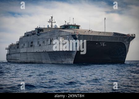 Navire de transport rapide USNS Carson City (T-EPF 7) Banque D'Images