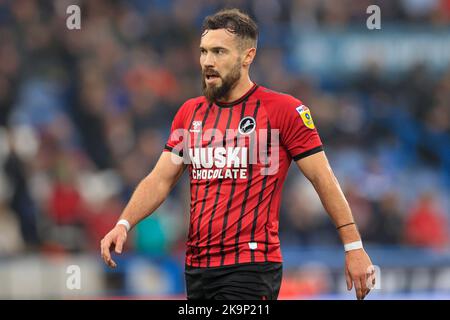 Huddersfield, Royaume-Uni. 29th octobre 2022. Tom Bradshaw #9 de Millwall pendant le match de championnat de Sky Bet Huddersfield Town vs Millwall au stade John Smith, Huddersfield, Royaume-Uni, 29th octobre 2022 (photo de Conor Molloy/News Images) à Huddersfield, Royaume-Uni, le 10/29/2022. (Photo de Conor Molloy/News Images/Sipa USA) crédit: SIPA USA/Alay Live News Banque D'Images