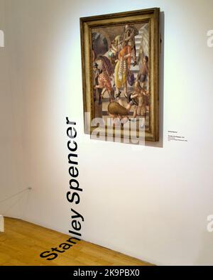 Les touristes et les habitants de la région apprécient les galeries à Goma ou. Musée d'art moderne de Glasgow, Stanley spencer Painting Banque D'Images