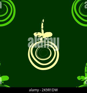 Arrière-plan sans couture abstrait de Noël avec boules décoratives Illustration de Vecteur