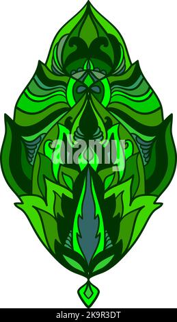 Éléments abstraits et élégants à motif fleuri abstrait pour plus de style. Illustration de Vecteur